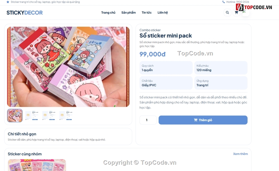 website,bán website,web bán sticker